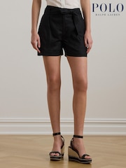Polo Ralph Lauren Black 100% Linen Shorts - Image 7 of 7