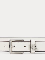 Lauren Ralph Lauren Logo-Keeper Leather Skinny Belt - Imagen 2 de 2