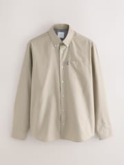 Marrom neutro - Oxford Long Sleeve Shirt - Imagem 6 de 8