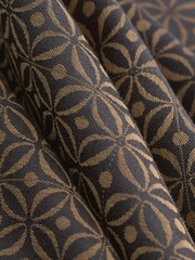 Black/Gold 100% Cotton Jaquard Long Sleeve Shirt - Image 2 of 3