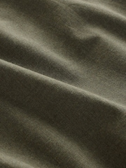 Olive Green Long Sleeve Soft Touch Smart Shirt - Image 8 of 8