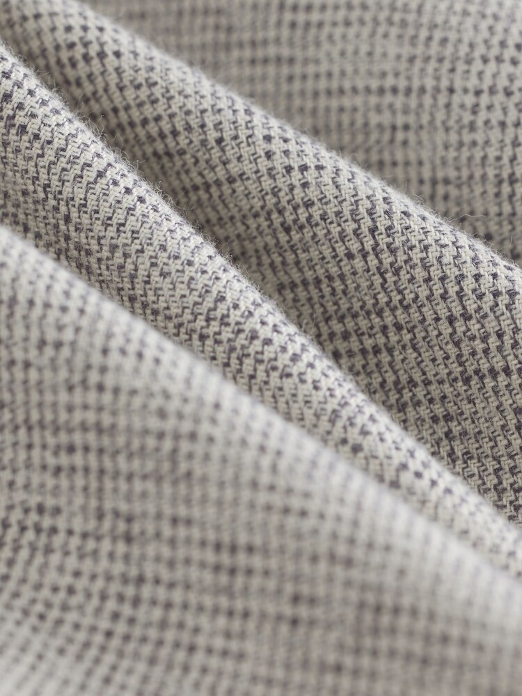 Grey Textured Long Sleeve Smart Shirt - Image 8 of 8