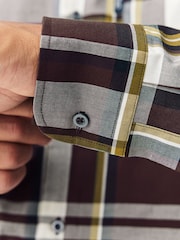 Red Regular Fit Easy Iron Button Down Oxford Shirt - Image 5 of 8