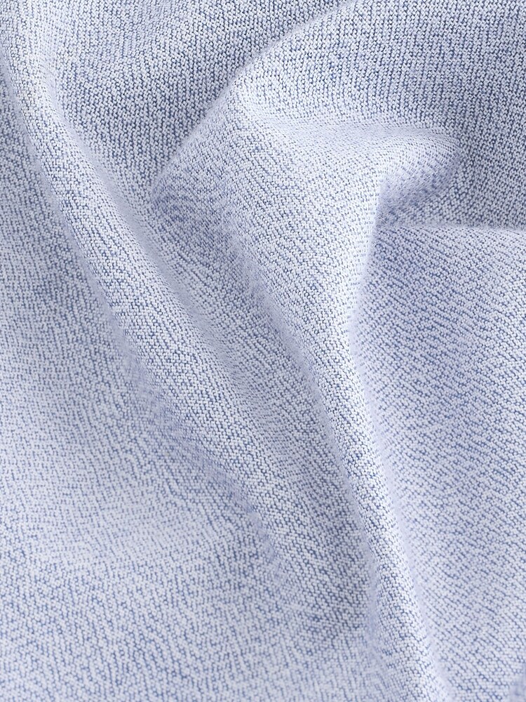 Light Blue Textured Long Sleeve Smart Shirt - Image 8 of 8