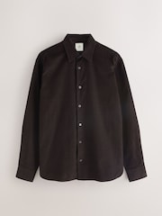 Chocolate Brown Long Sleeve Cord Shirt - Image 5 of 7
