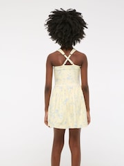 Abercrombie & Fitch Yellow YPB Sports Athleisure Drop Waist Printed Mini Dress - Image 3 of 7