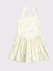 Abercrombie & Fitch Yellow YPB Sports Athleisure Drop Waist Printed Mini Dress - Image 7 of 7