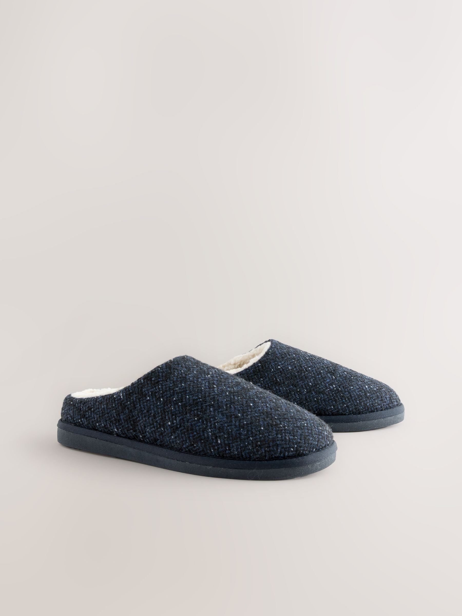 Buy Navy Patterned Slippers from Next USA