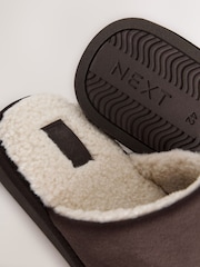 Brown Microsuede Mule Slippers - Image 3 of 5