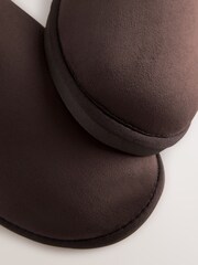 Brown Microsuede Mule Slippers - Image 7 of 7
