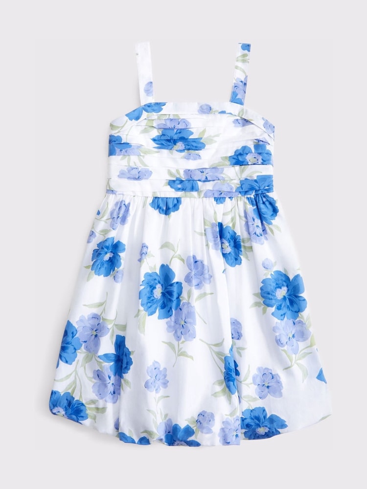 Abercrombie & Fitch Bubble Hem Mini Dress With Floral Print Embroidery - Image 1 of 1 Abercrombie & Fitch Bubble Hem Mini Dress With Floral Print Embroidery - Image 1 of 1
