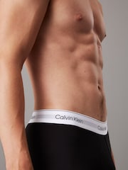 Calvin Klein Black 3 Pack Low Rise Trunks - Icon Cotton Stretch - Image 5 of 5