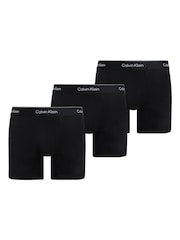 Calvin Klein Tonal Black/Tonal Black/Tonal Black 3 Pack Boxer Briefs - Icon Cotton Stretch - Image 1 of 5