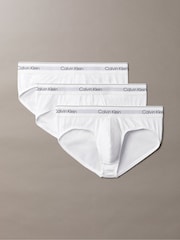 Calvin Klein White 3 Pack Briefs - Icon Cotton Stretch - Image 1 of 5