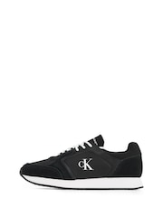 Calvin Klein Black Runner Sock Lace Up Low Trainers - Image 3 of 6