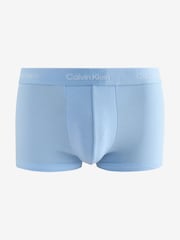 Preto/Azul médio/Azul claro - Calvin Klein 3 Pacote de shorts de cintura baixa - Ícone Cotton Stretch - Imagem 8 de 10