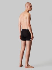 Calvin Klein Black/Mid Blue/Light Blue 3 Pack Boxer Briefs - Icon Cotton Stretch - Image 4 of 6