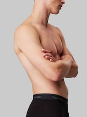 Calvin Klein Black/Mid Blue/Light Blue 3 Pack Boxer Briefs - Icon Cotton Stretch - Image 6 of 6
