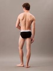 Calvin Klein Black 3 Pack Briefs - Icon Cotton Stretch - Image 4 of 6