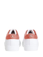 Calvin Klein White Classic Cupsole Low Lace-Up Leather Trainers - Image 4 of 6