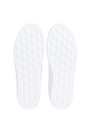 Calvin Klein White Classic Cupsole Low Lace-Up Leather Trainers - Image 6 of 6