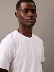 Calvin Klein White Blend Underwear T-Shirts 3 Pack - Image 3 of 6