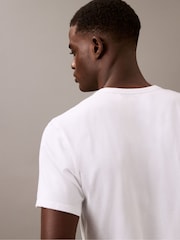 Calvin Klein White Blend Underwear T-Shirts 3 Pack - Image 4 of 6