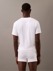 Calvin Klein White Blend Underwear T-Shirts 3 Pack - Image 5 of 6