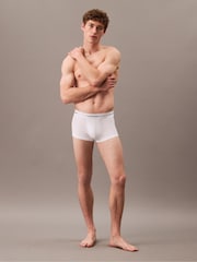 Білий - Calvin Klein 3 пакетних малоповерхових стовбурів - Значок Бавовна Стрейчевий - Image 2 of 6
