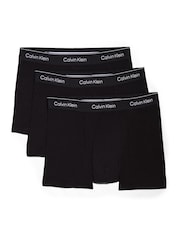 Tonal-Schwarz/Tonal-Schwarz/Tonal-Schwarz - Calvin Klein Calvin Klein 3 Pack Boxers Trunks - Icon Cotton Stretch - Bild 1 von 5