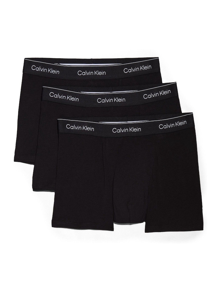 Tonal-Schwarz/Tonal-Schwarz/Tonal-Schwarz - Calvin Klein Calvin Klein 3 Pack Boxers Trunks - Icon Cotton Stretch - Bild 1 von 5