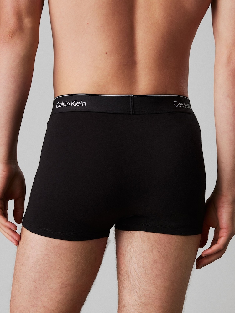 Tonal-Schwarz/Tonal-Schwarz/Tonal-Schwarz - Calvin Klein Calvin Klein 3 Pack Boxers Trunks - Icon Cotton Stretch - Bild 5 von 5