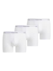 Calvin Klein White 3 Pack Boxer Briefs - Icon Cotton Stretch - Image 1 of 5