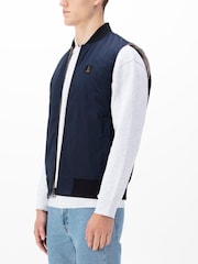 Luke 1977 Blue Hefei Reversible Bomber Gilets - Image 3 of 10