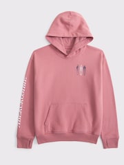 Abercrombie & Fitch Blue Back Graphic Hoodie - Image 1 of 2