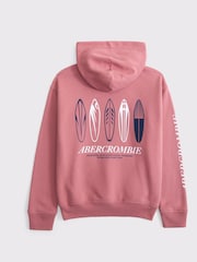 Abercrombie & Fitch Blue Back Graphic Hoodie - Image 2 of 2