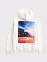Abercrombie & Fitch Cream Back Graphic Hoodie - Image 2 of 2