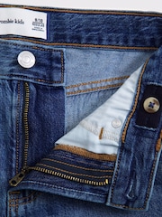 أزرق فاتح - Abercrombie & Fitch Blue Baggy Denim Shorts - صورة 2 من 3