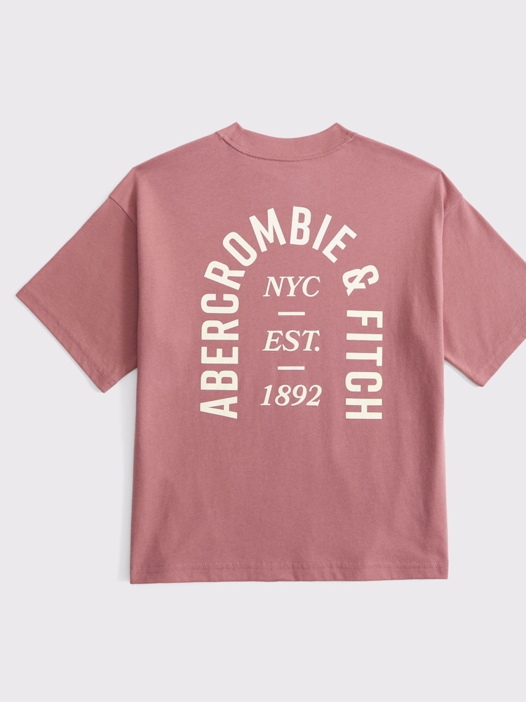 Abercrombie & Fitch Blue Back Logo T-Shirt - Image 2 of 2