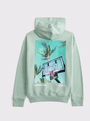 Abercrombie & Fitch Cream Back Graphic Hoodie - Image 2 of 2