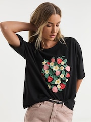 Simply Be Black Graphic T-Shirts 2 Pack - Image 2 of 5