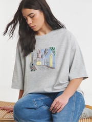 Simply Be Black Graphic T-Shirts 2 Pack - Image 4 of 5