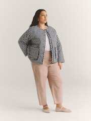 Simply Be Pink Cropped Barrel Jeans - Image 2 of 5