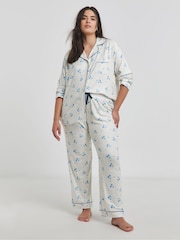 Simply Be Pretty Secrets Supersoft Button Through Pyjamas Set - صورة 1 من 4