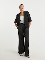 Simply Be Black Oversized Cropped Blazer - Image 4 of 5