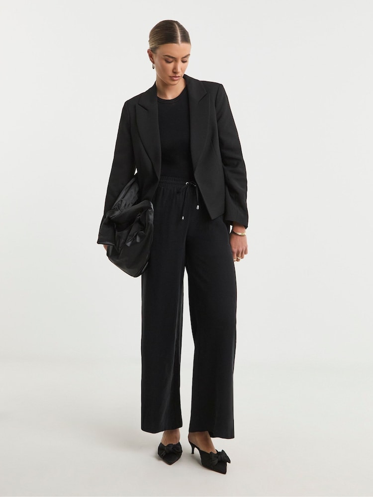 Simply Be Black Oversized Cropped Blazer - Image 5 of 5