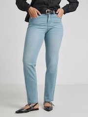 Simply Be Blue Boyfriend 24/7 Jeans - Image 1 of 5