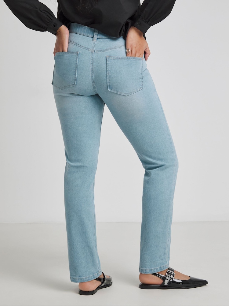 Simply Be Blue Boyfriend 24/7 Jeans - Image 2 of 5