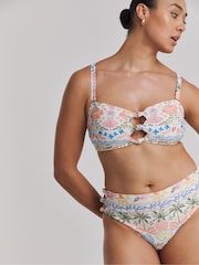 Simply Be White Knot Detail Bikini Set - Image 2 of 4
