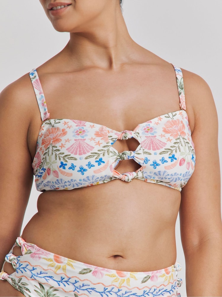 Simply Be White Knot Detail Bikini Set - Image 4 of 4